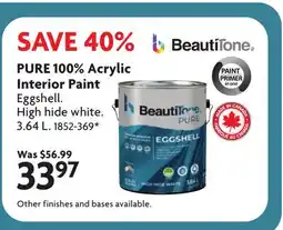 Home Hardware PURE 100% Acrylic Interior Paint offer