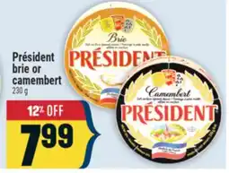 Marché Adonis PRÉSIDENT BRIE OR CAMEMBERT offer