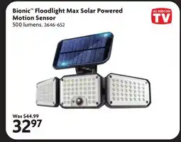 Home Hardware Bionic Floodlight Max Solar Powered Motion Sensor offer