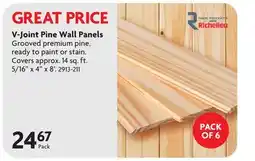 Home Hardware V-Joint Pine Wall Panels offer