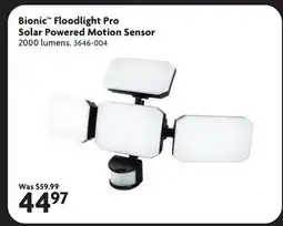 Home Hardware Bionic Floodlight Pro Solar Powered Motion Sensor offer