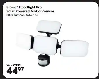 Home Hardware Bionic Floodlight Pro Solar Powered Motion Sensor offer