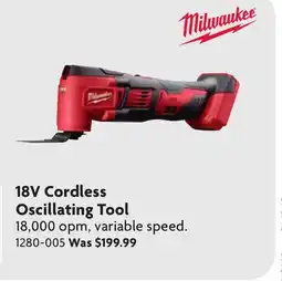Home Hardware 18V Cordless Oscillating Tool offer
