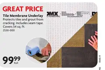 Home Hardware Tile Membrane Underlay offer