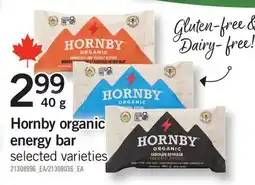 Fortinos HORNBY ORGANIC ENERGY BAR offer