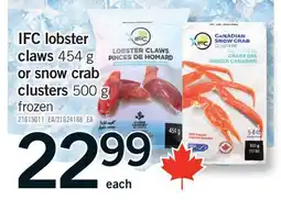 Fortinos IFC LOBSTER CLAWS, 454 G OR SNOW CRAB CLUSTERS, 500 G offer