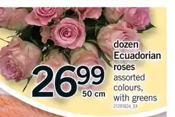 Fortinos DOZEN ECUADORIAN ROSES offer