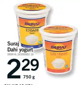 Fortinos SURAJ DAHI YOGURT offer