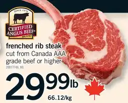 Fortinos FRENCHED RIB STEAK offer