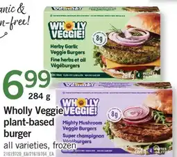 Fortinos WHOLLY VEGGIE PLANT-BASED BURGER offer