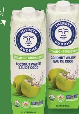 Fortinos THIRSTY BUDDHA COCONUT WATER offer