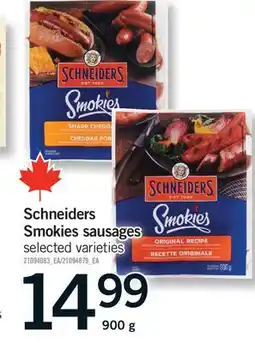 Fortinos SCHNEIDERS SMOKIES SAUSAGES offer