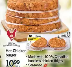 Fortinos HOT CHICKEN HOT CHICKEN BURGER offer