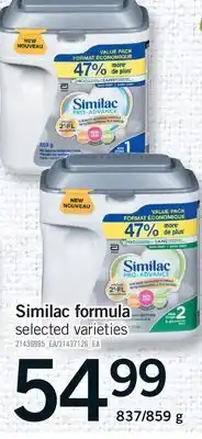 Fortinos SIMILAC FORMULA, 837/859 G offer