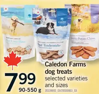 Fortinos CALEDON FARMS DOG TREATS offer