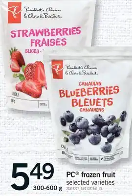 Fortinos PC FROZEN FRUIT offer