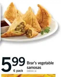 Fortinos BRAR'S VEGETABLE SAMOSAS offer