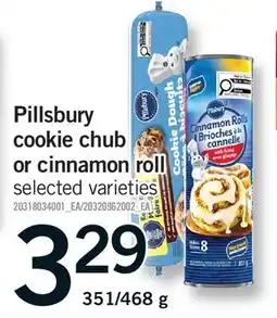 Fortinos PILLSBURY COOKIE CHUB OR CINNAMON ROLL, 351/468 g offer