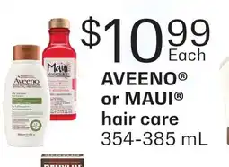 Fortinos AVEENO OR MAUI HAIR CARE offer