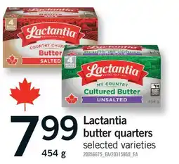 Fortinos LACTANTIA BUTTER QUARTERS offer
