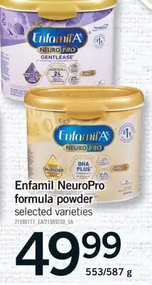 Fortinos ENFAMIL NEUROPRO FORMULA POWDER, 553/587 G offer