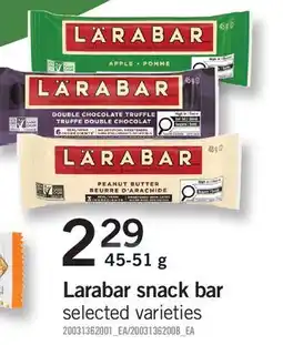 Fortinos LARABAR SNACK BAR offer