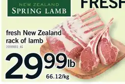 Fortinos FRESH NEW ZEALAND RACK OF LAMB offer