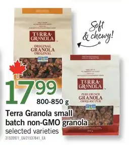 Fortinos TERRA GRANOLA SMALL BATCH NON-GMO GRANOLA offer