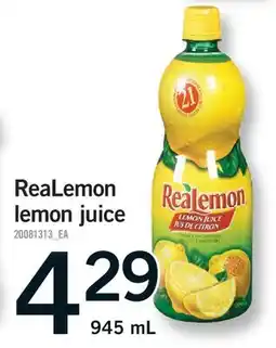 Fortinos REALEMON LEMON JUICE offer