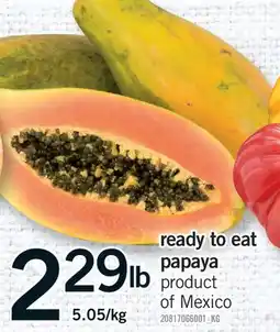 Fortinos READY TO EAT PAPAYA offer