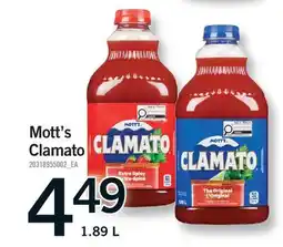 Fortinos MOTT'S CLAMATO offer