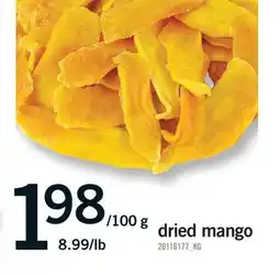 Fortinos DRIED MANGO offer