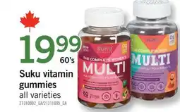 Fortinos SUKU VITAMIN GUMMIES, 60'S offer