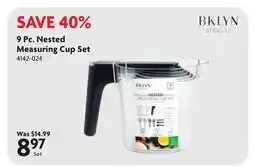 Home Hardware 9 Pc. Nested Measuring Cup Set offer