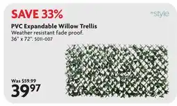 Home Hardware PVC Expandable Willow Trellis offer