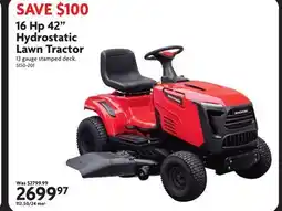 Home Hardware 16 Hp 42 Hydrostatic Lawn Tractor offer