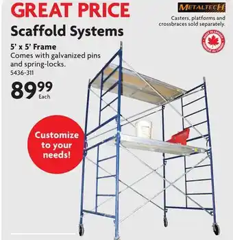 Home Hardware Scaffold Systems offer