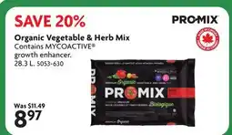 Home Hardware Organic Vegetable & Herb Mix offer