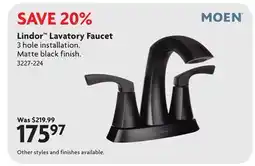 Home Hardware Lindor Lavatory Faucet offer