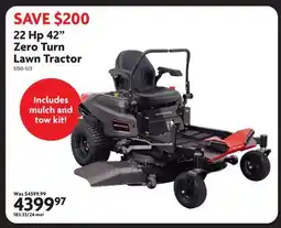 Home Hardware 22 Hp 42 Zero Turn Lawn Tractor offer