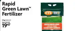 Home Hardware Rapid Green Lawn Fertilizer offer