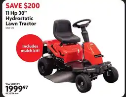 Home Hardware 11 Hp 30 Hydrostatic Lawn Tractor offer