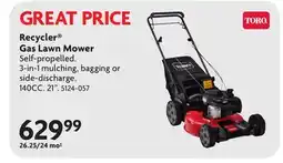 Home Hardware Recycler Gas Lawn Mower offer