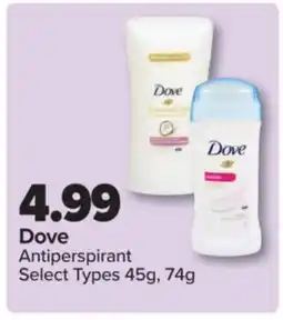 PharmaChoice Dove Antiperspirant offer