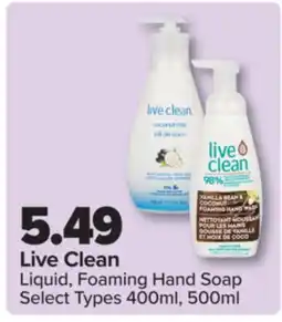 PharmaChoice Live Clean Liquid, Foaming Hand Soap offer