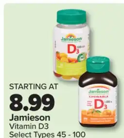 PharmaChoice Jamieson Vitamin D3 offer