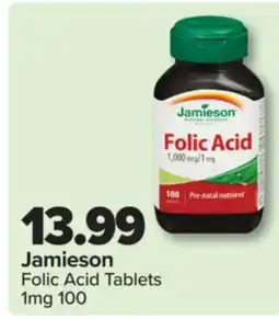 PharmaChoice Jamieson Folic Acid Tablets offer