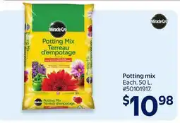 Walmart Miracle-Gro Potting mix offer