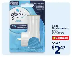 Walmart Glade PlugIns warmer offer