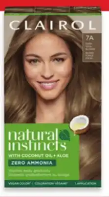 Walmart Clairol Natural Instincts hair colour offer